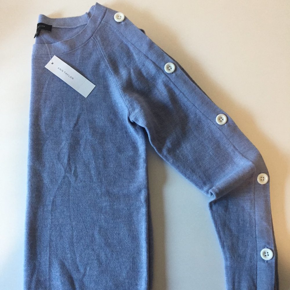 Ann Taylor Sky blue wool sweater